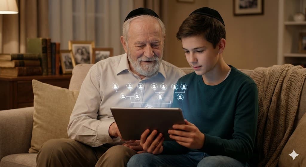 עץ משפחה דיגיטלי לדורות